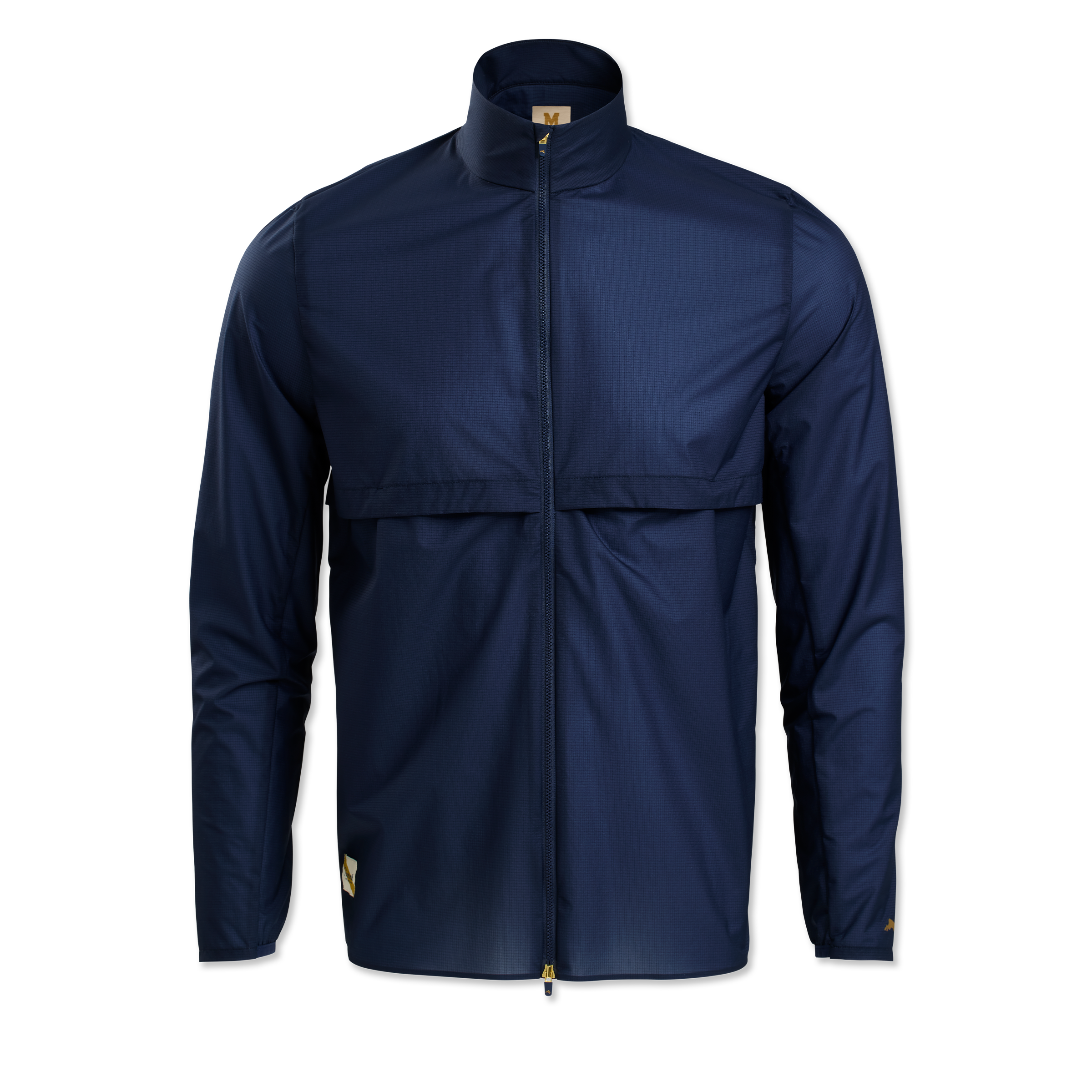 MEN'S WATERPROOF JACKET | Steel Blue/Carrier Grey | Jackets & Outerwear |  ASICS