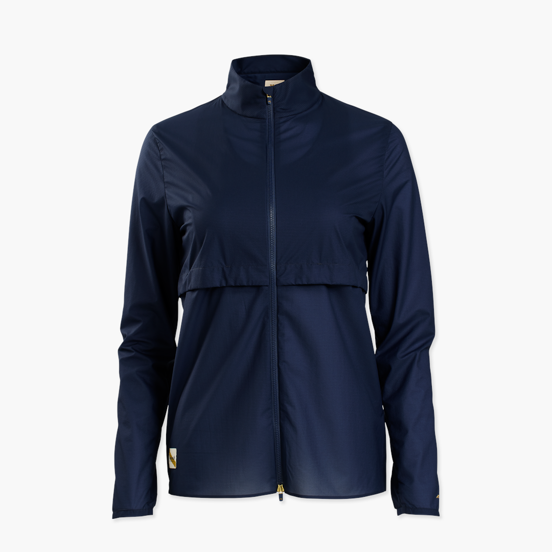 Womens navy sales blue rain jacket